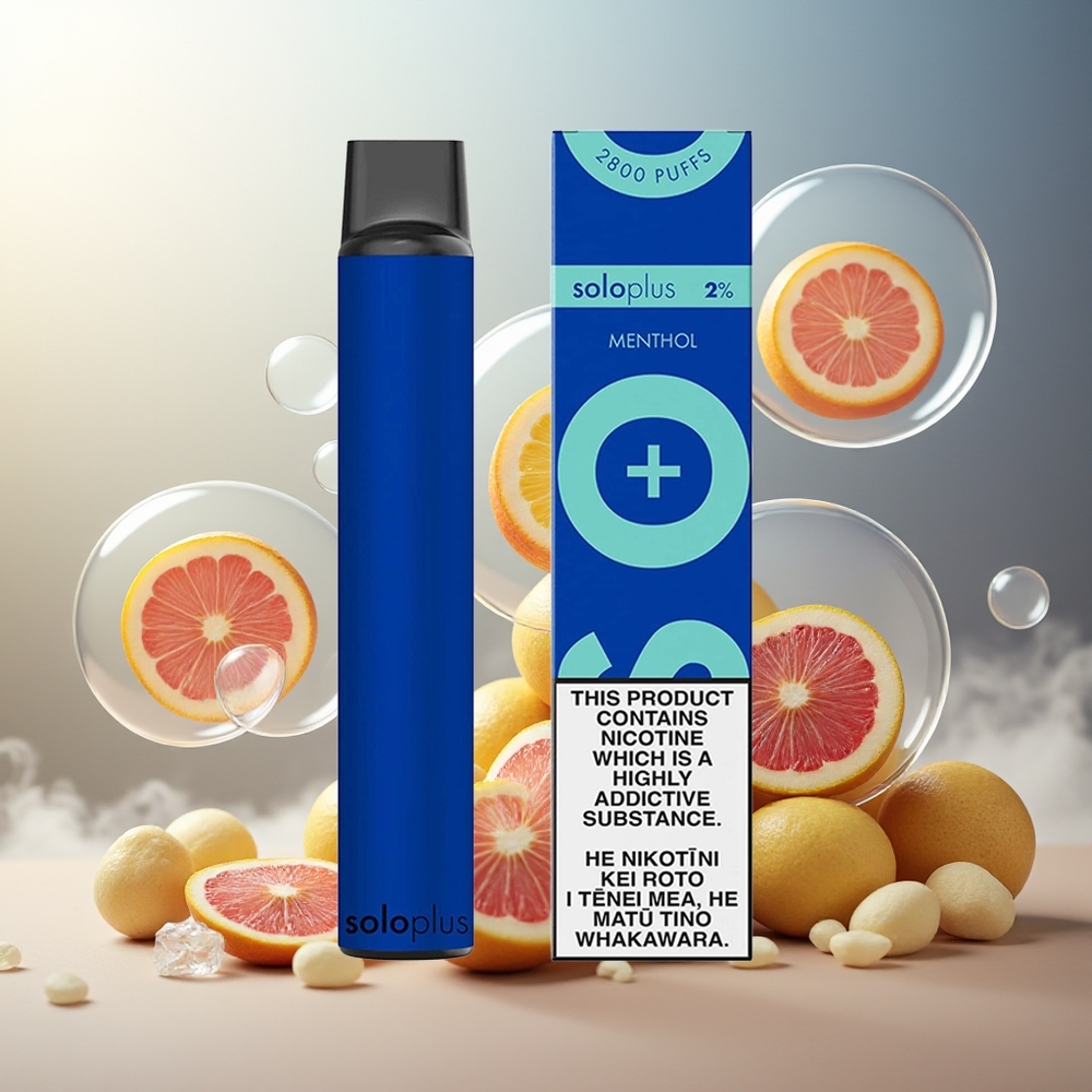 Partihandel Sverige Solo Plus 2800 Puffs Mesh Coil 6.5ml 950mAh Mentol