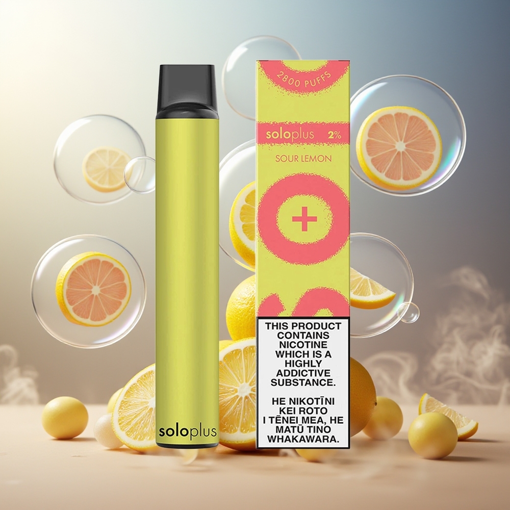 Partihandel Sverige Solo Plus 2800 Puffs Mesh Coil 6.5ml Sur Citron