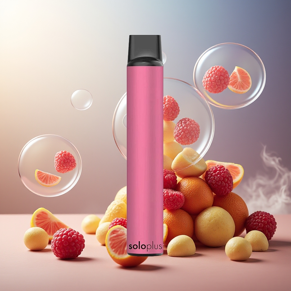 Partihandel Sverige Solo Plus 2800 Puffs Mesh Coil 6.5ml Sur Hallon