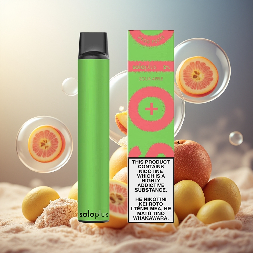 Partihandel Sverige Solo Plus 2800 Puffs Mesh Coil 6.5ml Syrlig Äpple