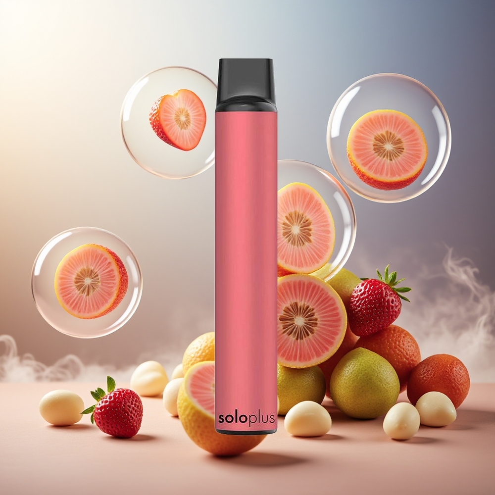 Partihandel Sverige Solo Plus 2800 Puffs Mesh Coil Jordgubb Guava 6.5ml 950mAh