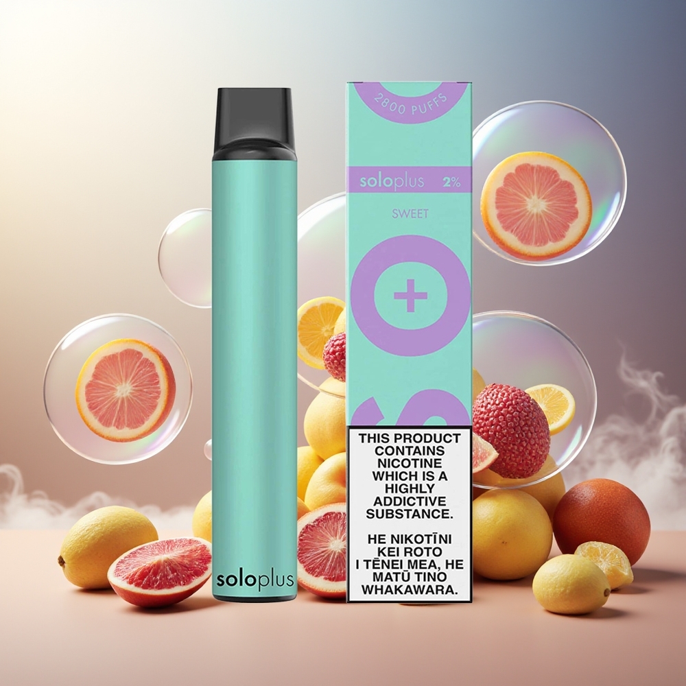 Partihandel Sverige Solo Plus 2800 Söt Mesh 6.5ml 950mAh 119.5x20mm