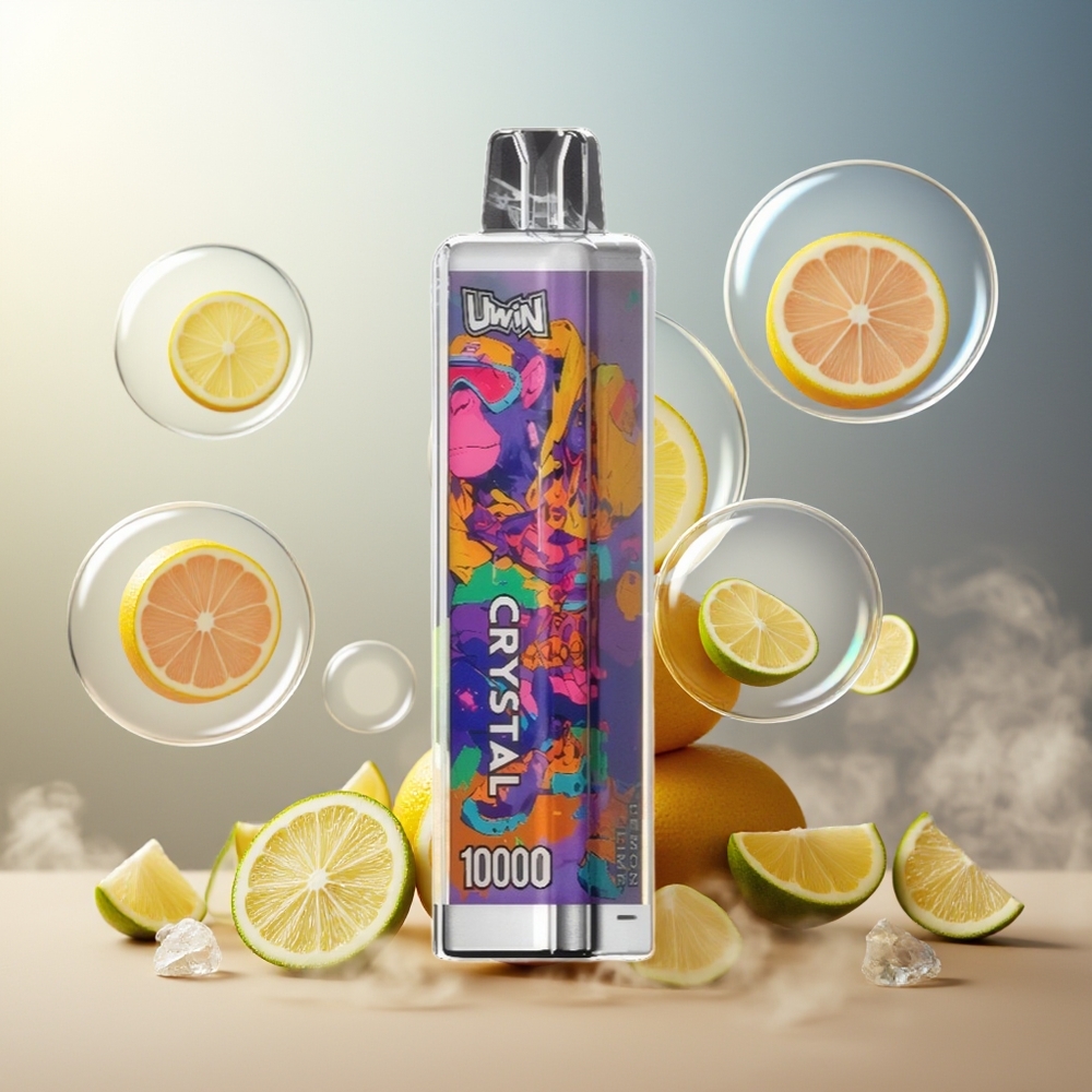 Partihandel Sverige UWIN Crystal 10000 Puffs Engångs Vape Citron Lime RGB