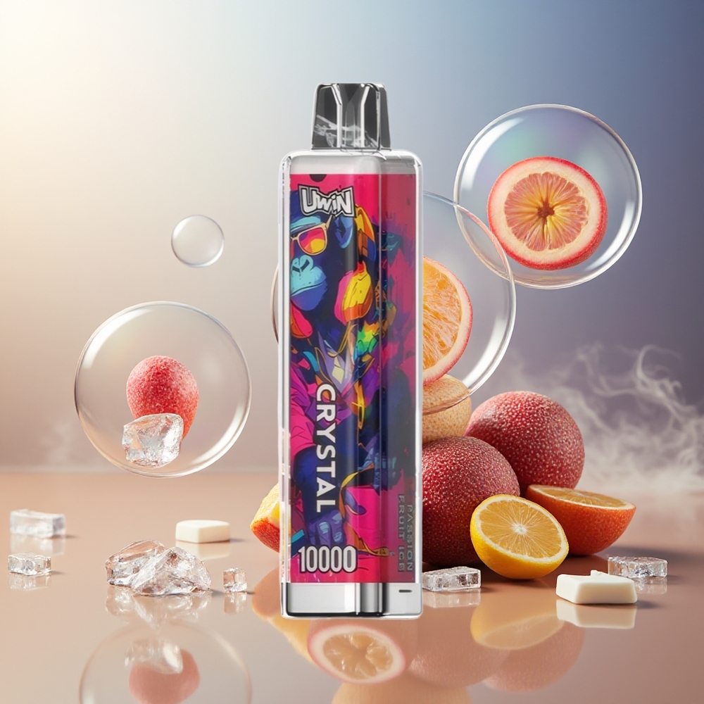 Partihandel Sverige UWIN Crystal 10000 Puffs Passionfrukt Is RGB Mesh Coil