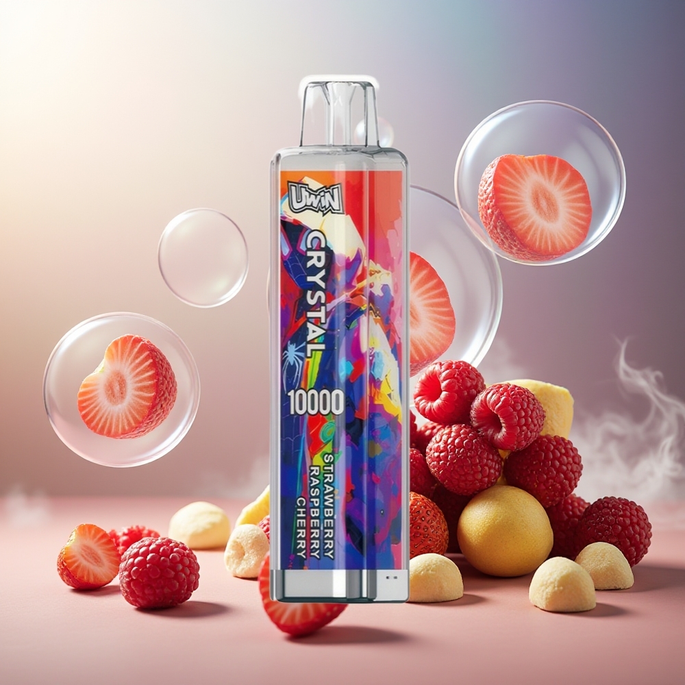 Partihandel Sverige UWIN Crystal 10000 Puffs RGB Jordgubb Hallon Körsbär