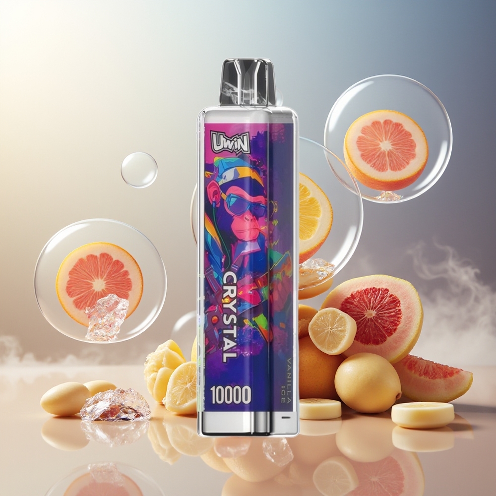 Partihandel Sverige UWIN Crystal 10000 Puffs Vaniljis RGB