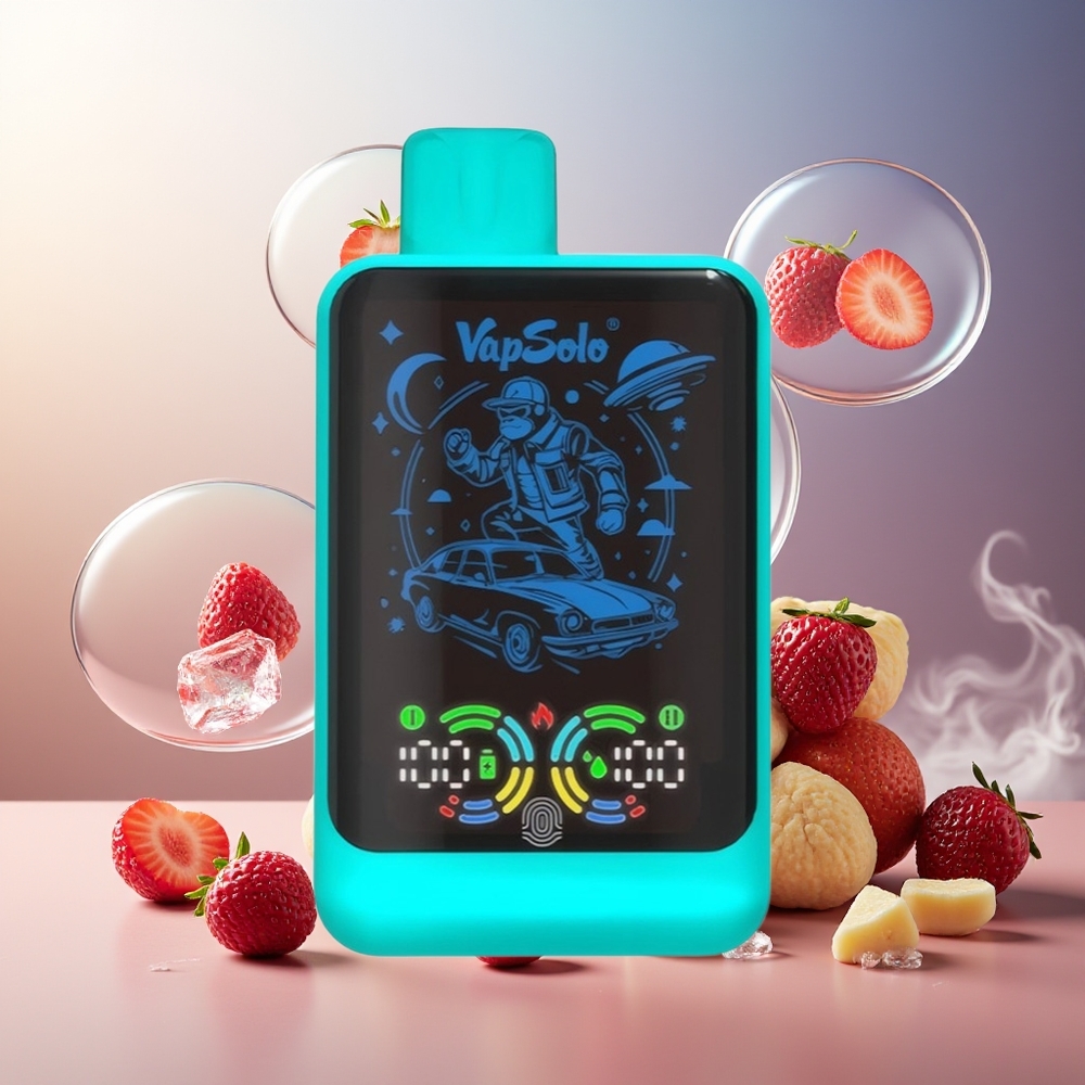 Partihandel Sverige VapSolo GALAXY 30000 Puffs 40ml Jordgubb Hallon Körsbär Is