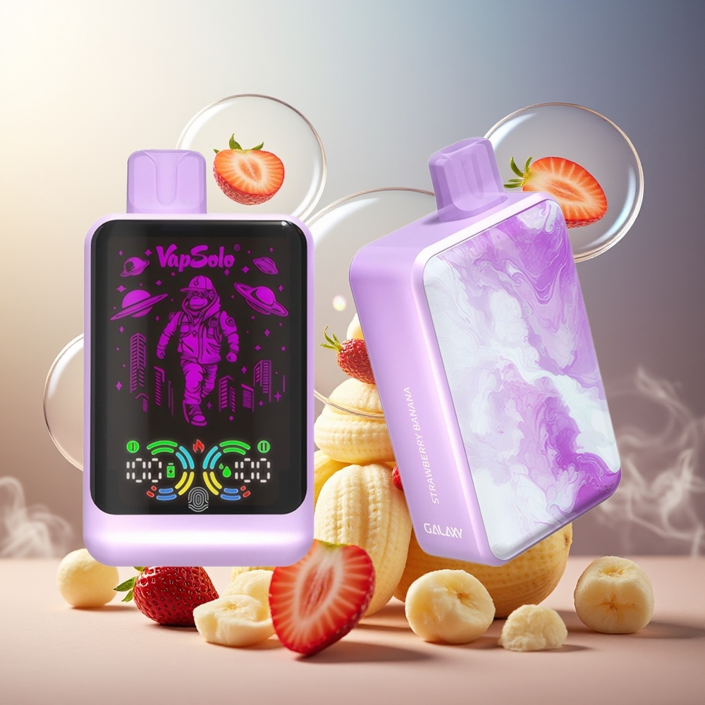 Partihandel Sverige VapSolo GALAXY 30000 Puffs 850Mah Jordgubb Banan
