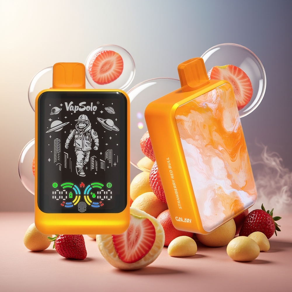 Partihandel Sverige VapSolo GALAXY 30000 Puffs 850Mah Jordgubb Red Bull