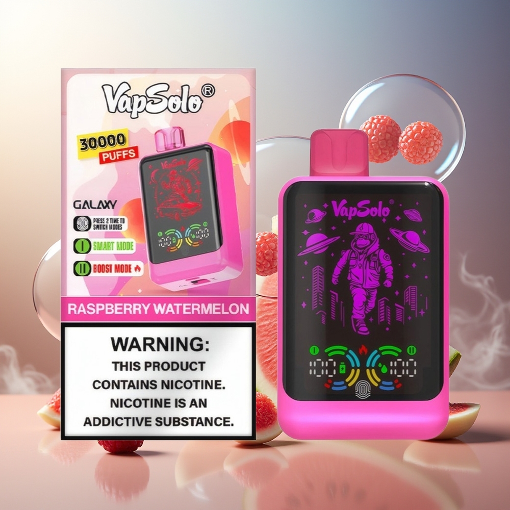 Partihandel Sverige VapSolo GALAXY 30000 Puffs 850Mah Type-C Hallon Vattenmelon