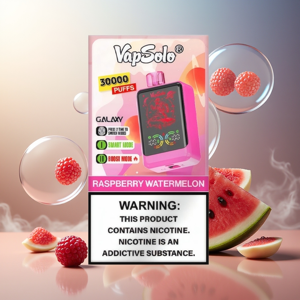 Partihandel Sverige VapSolo GALAXY 30000 Puffs 850Mah Type-C Hallon Vattenmelon