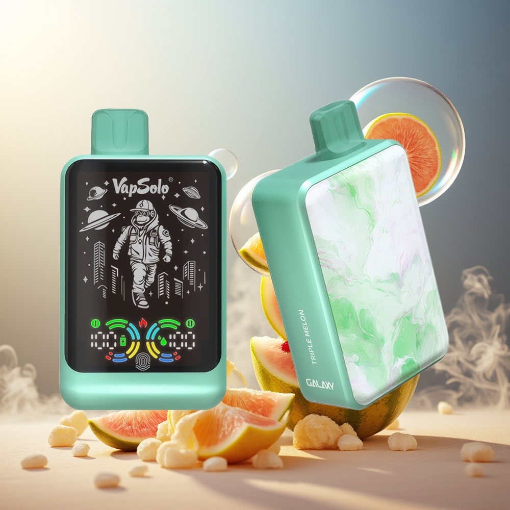 Partihandel Sverige VapSolo GALAXY 30000 Puffs Engångs Vape Trippel Melon 40ml 850mAh