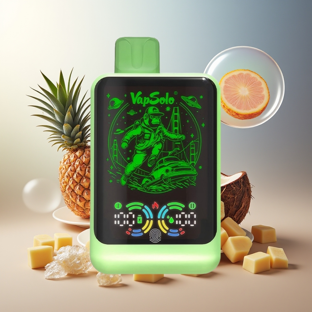 Partihandel Sverige VapSolo GALAXY 30000 Puffs Engångsvape Ananas Kokos 40ml 850mAh Type-C