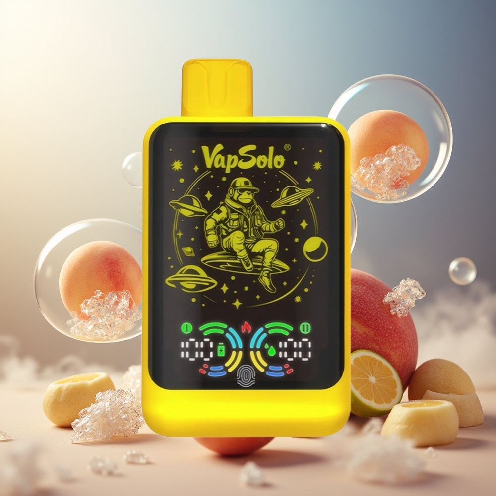 Partihandel Sverige VapSolo GALAXY 30000 Puffs Engångsvape Citron Persika 850Mah Type-C