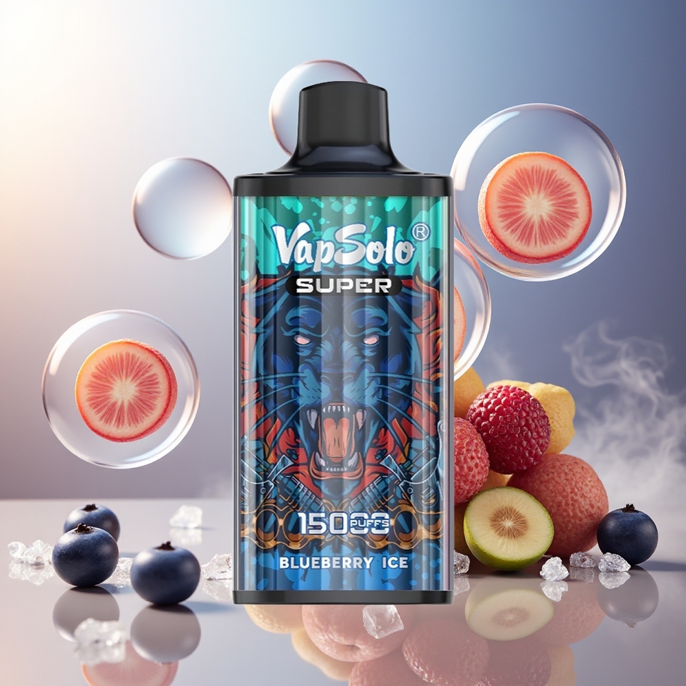 Partihandel Sverige VapSolo Super 15000 Puffs 850mah Blåbär Is