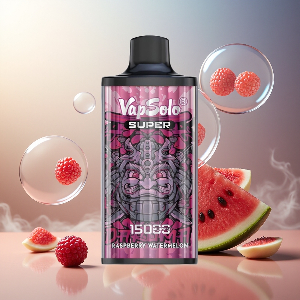 Partihandel Sverige VapSolo Super 15000 Puffs 850mah Hallon Vattenmelon