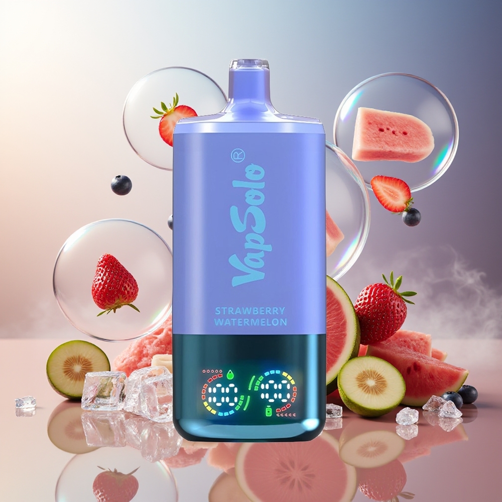 Partihandel Sverige VapSolo Tripe 30000 Puffs 40ml 3 Tankar Jordgubb Vattenmelon & Blåbär Is