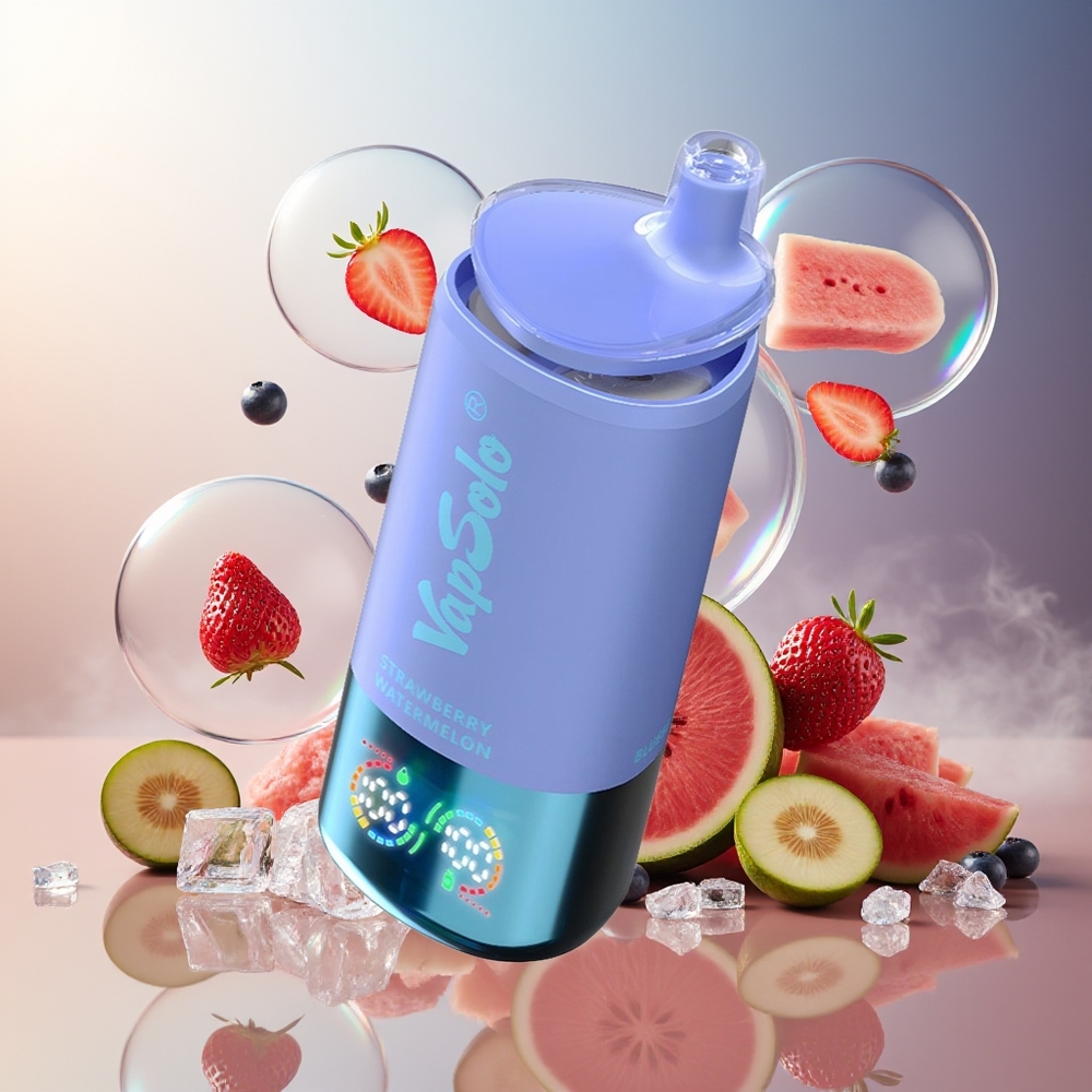 Partihandel Sverige VapSolo Tripe 30000 Puffs 40ml 3 Tankar Jordgubb Vattenmelon & Blåbär Is