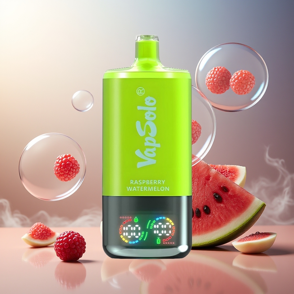 Partihandel Sverige VapSolo Tripe 30000 Puffs 40ml 50mg/ml 3 Tankar Hallon Vattenmelon