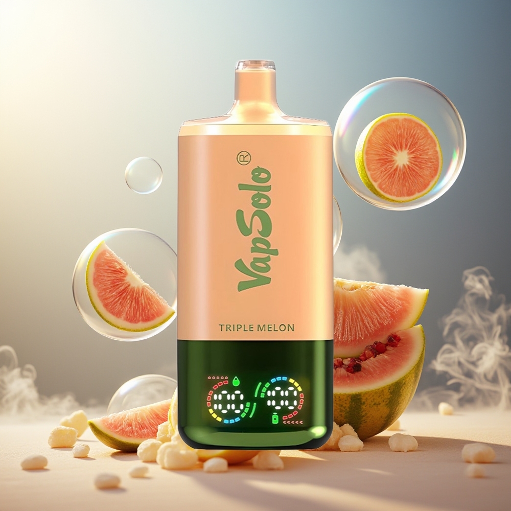 Partihandel Sverige VapSolo Tripe 30000 Puffs 40ml Tre Melon Typ-C