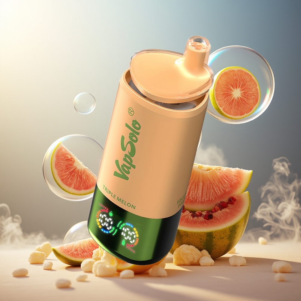 Partihandel Sverige VapSolo Tripe 30000 Puffs 40ml Tre Melon Typ-C