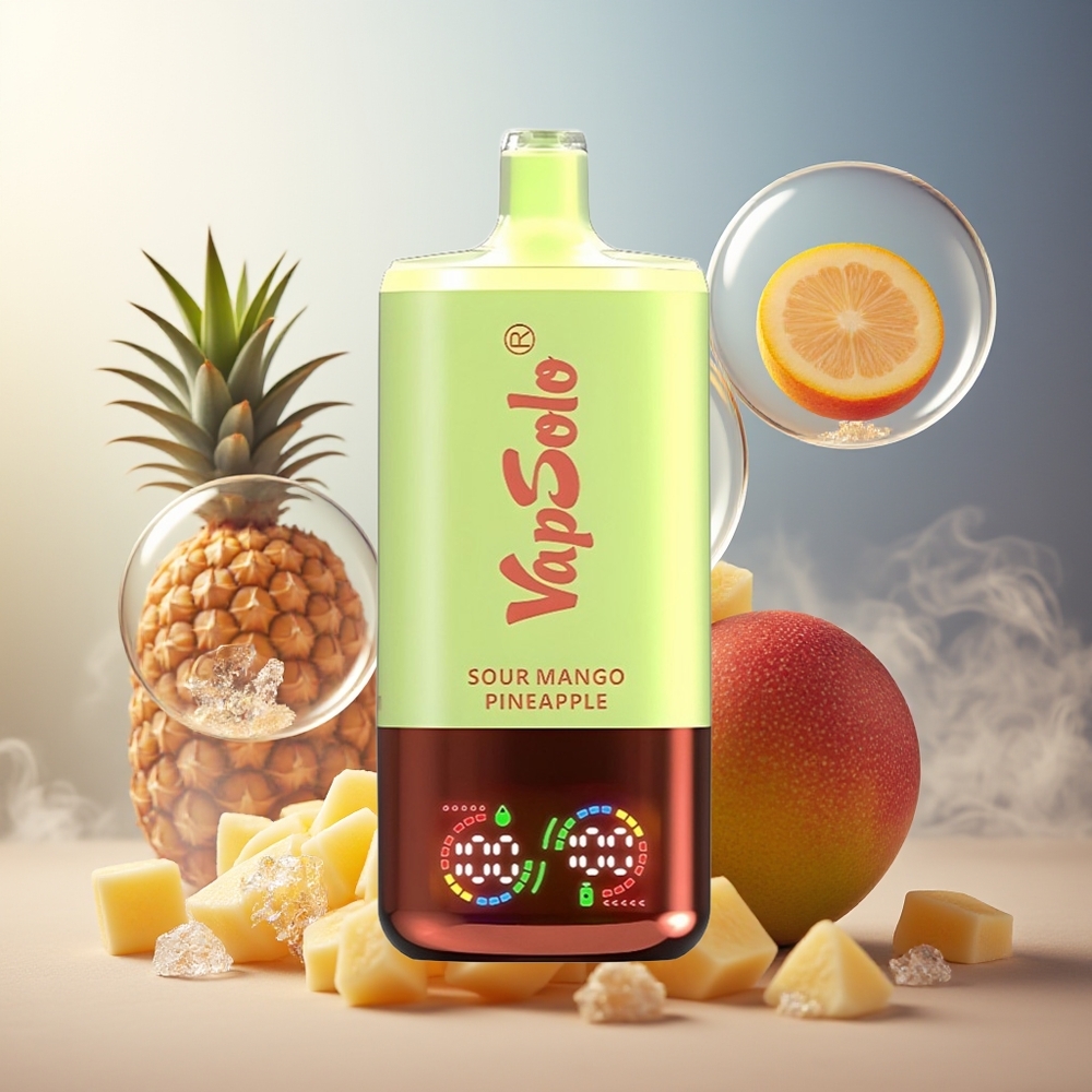 Partihandel Sverige VapSolo Tripe 30000 Puffs Typ-C 40ml Sur Mango Ananas