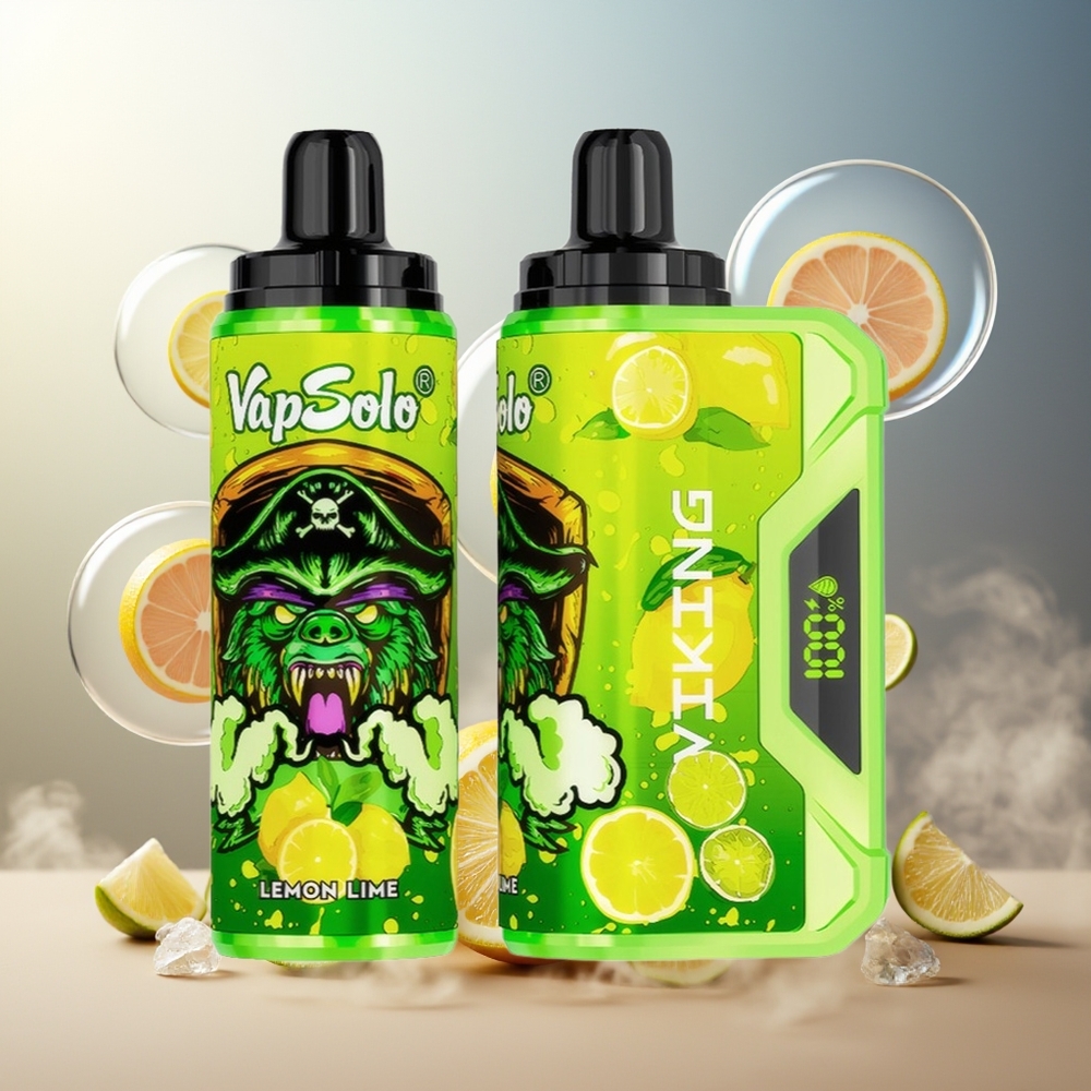 Partihandel Sverige VapSolo VIKING 12000 Puffs 22ml Typ-C Citron Lime