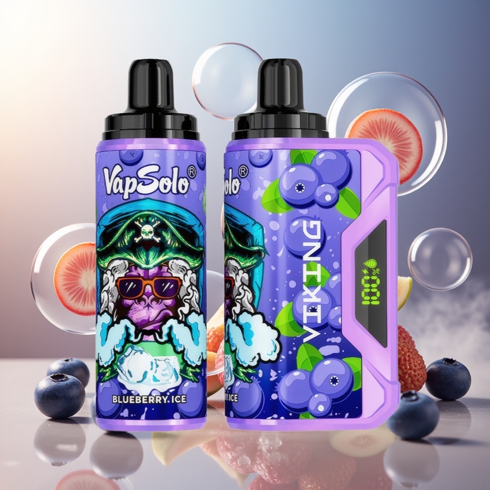 Partihandel Sverige VapSolo VIKING 12000 Puffs Blåbär 22ml Type-C