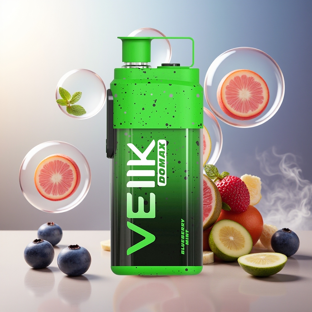 Partihandel Sverige VEIIK DOMAX 20000 Puffs 25ML 850mAh TYPE C Blåbär Mynta