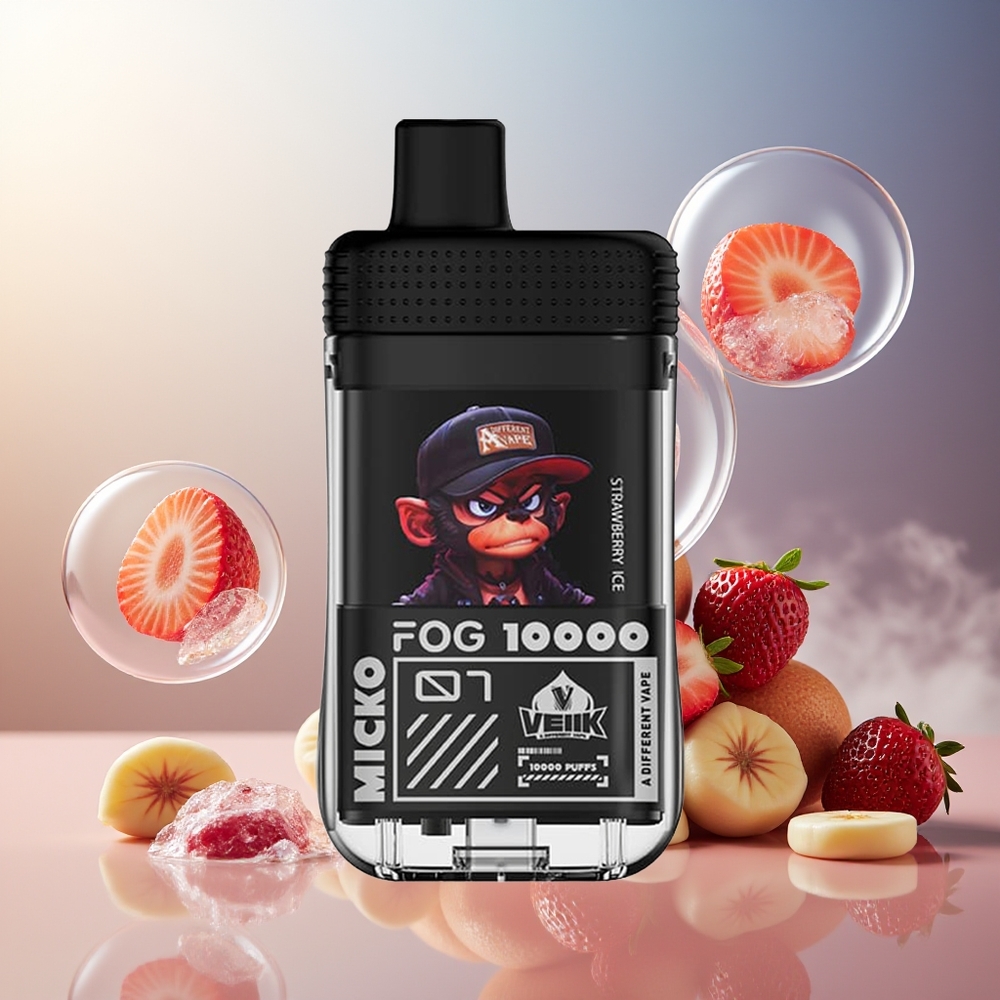 Partihandel Sverige VEIIK MICKO FOG 10000 Puffs Engångs Vape Jordgubb Is Salt Nic 30mg/ml