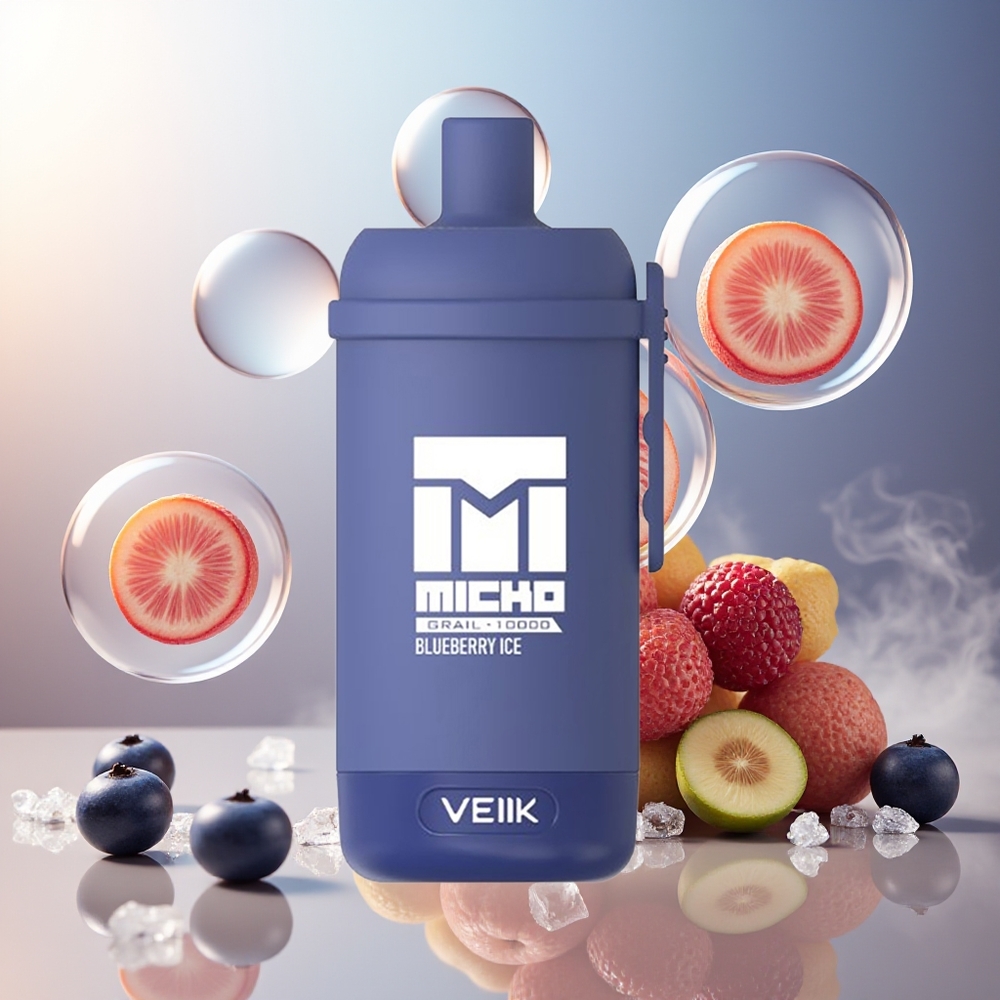 Partihandel Sverige VEIIK MICKO GRAIL 10000 Puffs 1.0ohm Blåbär Is