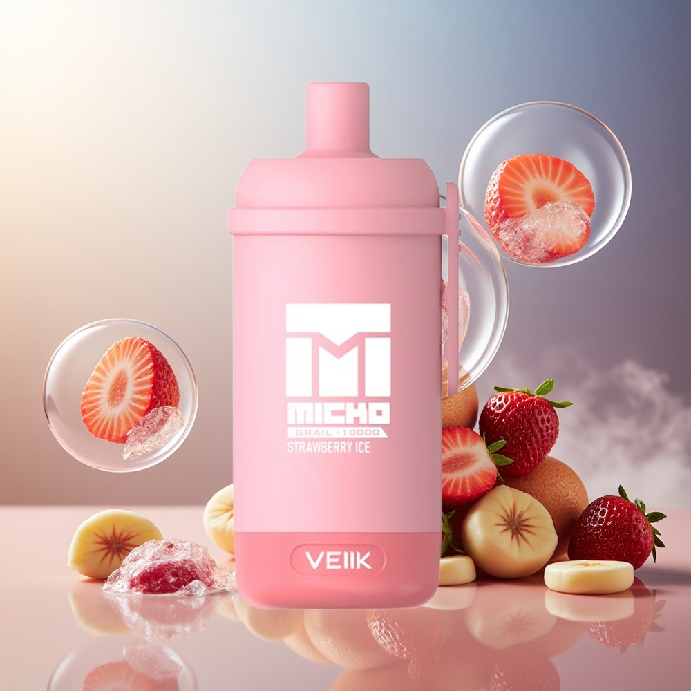 Partihandel Sverige VEIIK MICKO GRAIL 10000 Puffs 1.0ohm Jordgubbe Is