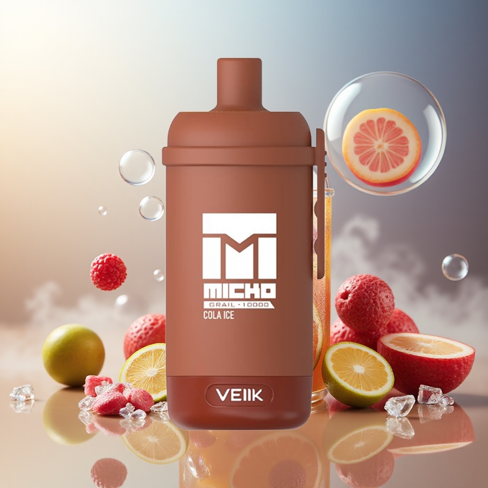 Partihandel Sverige VEIIK MICKO GRAIL 10000 Puffs 1.0ohm Mesh 600mAh Cola Is