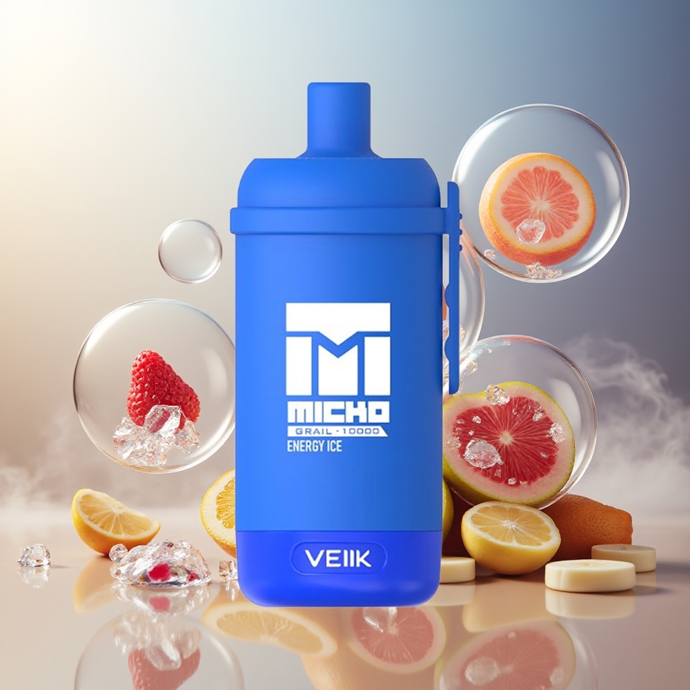 Partihandel Sverige VEIIK MICKO GRAIL 10000 Puffs 1.0ohm Mesh 600mAh Energi Is