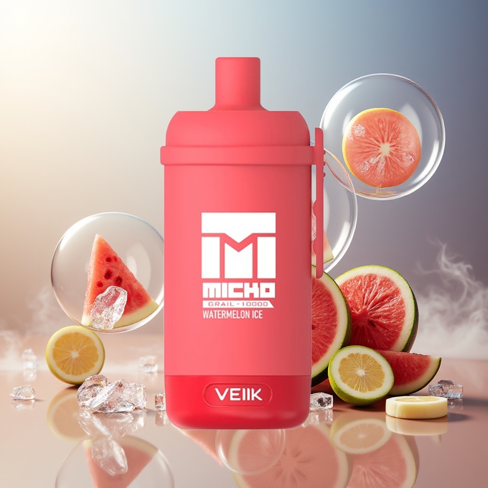 Partihandel Sverige VEIIK MICKO GRAIL 10000 Puffs Disposable Vattenmelonis 1.0ohm Mesh 600mAh