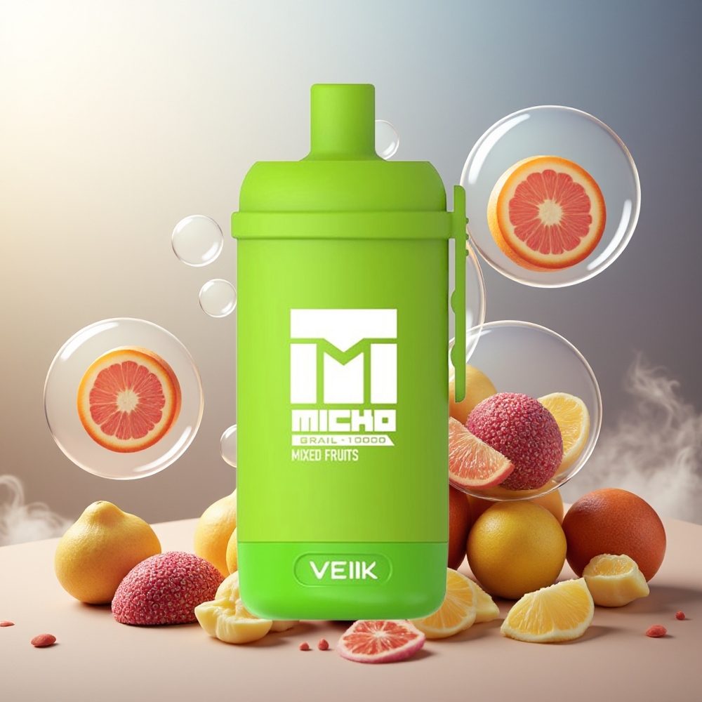 Partihandel Sverige VEIIK MICKO GRAIL 10000 Puffs Engångsvape Blandade Frukter 1.0ohm Mesh 600mAh