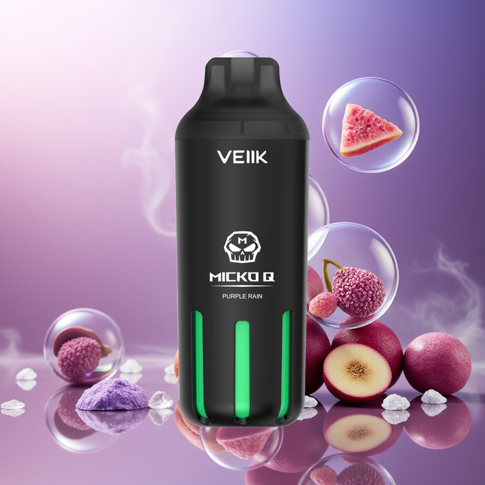 Partihandel Sverige VEIIK MICKO Q 5500 15ml 1300mAh Purple Regn