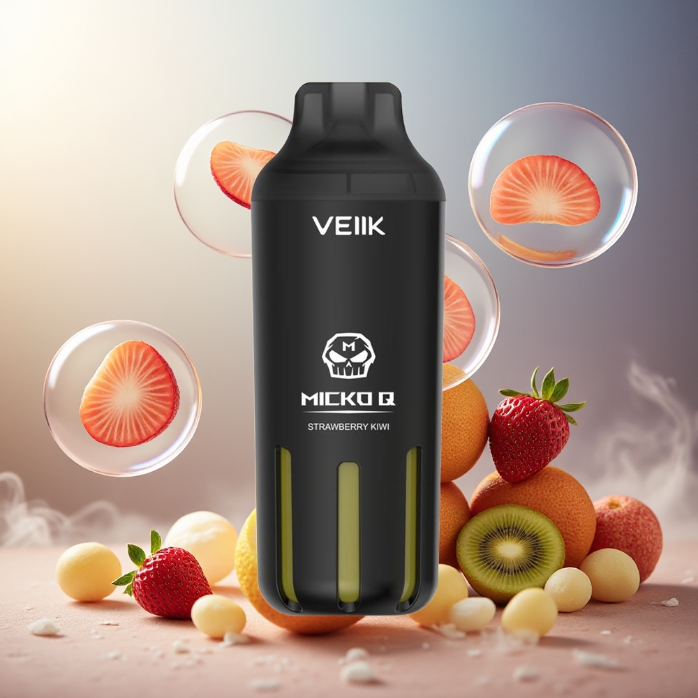 Partihandel Sverige VEIIK MICKO Q 5500 15ml 1.0ohm Jordgubb Kiwi
