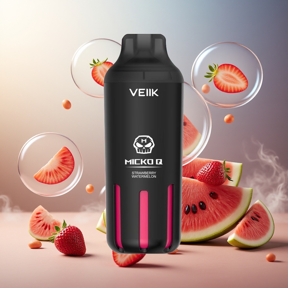 Partihandel Sverige VEIIK MICKO Q 5500 15ml Jordgubb Vattenmelon 1.0ohm 1300mAh