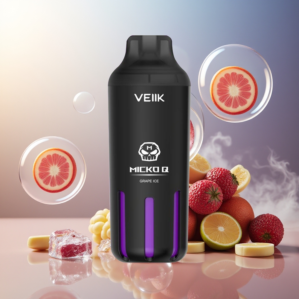 Partihandel Sverige VEIIK MICKO Q 5500 Puffs 15ml 1300mAh Druvis