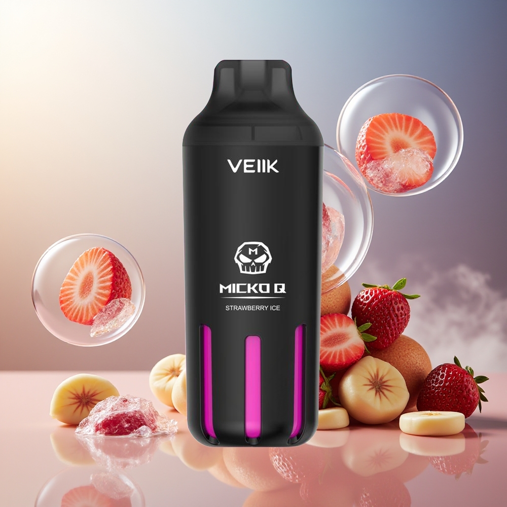 Partihandel Sverige VEIIK MICKO Q 5500 Puffs 15ml Jordgubbe Is
