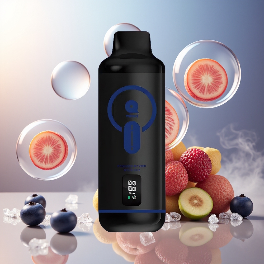 Partihandel Sverige VEIIK MICKO Q TWIST 12000 Puffs Blåbär Is 50mg/ml Salt Nic 1.1ohm Mesh Coil