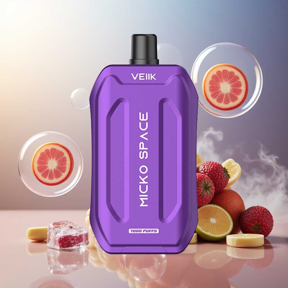Partihandel Sverige VEIIK MICKO SPACE 7000 Puffs 18ml 5% Druvis