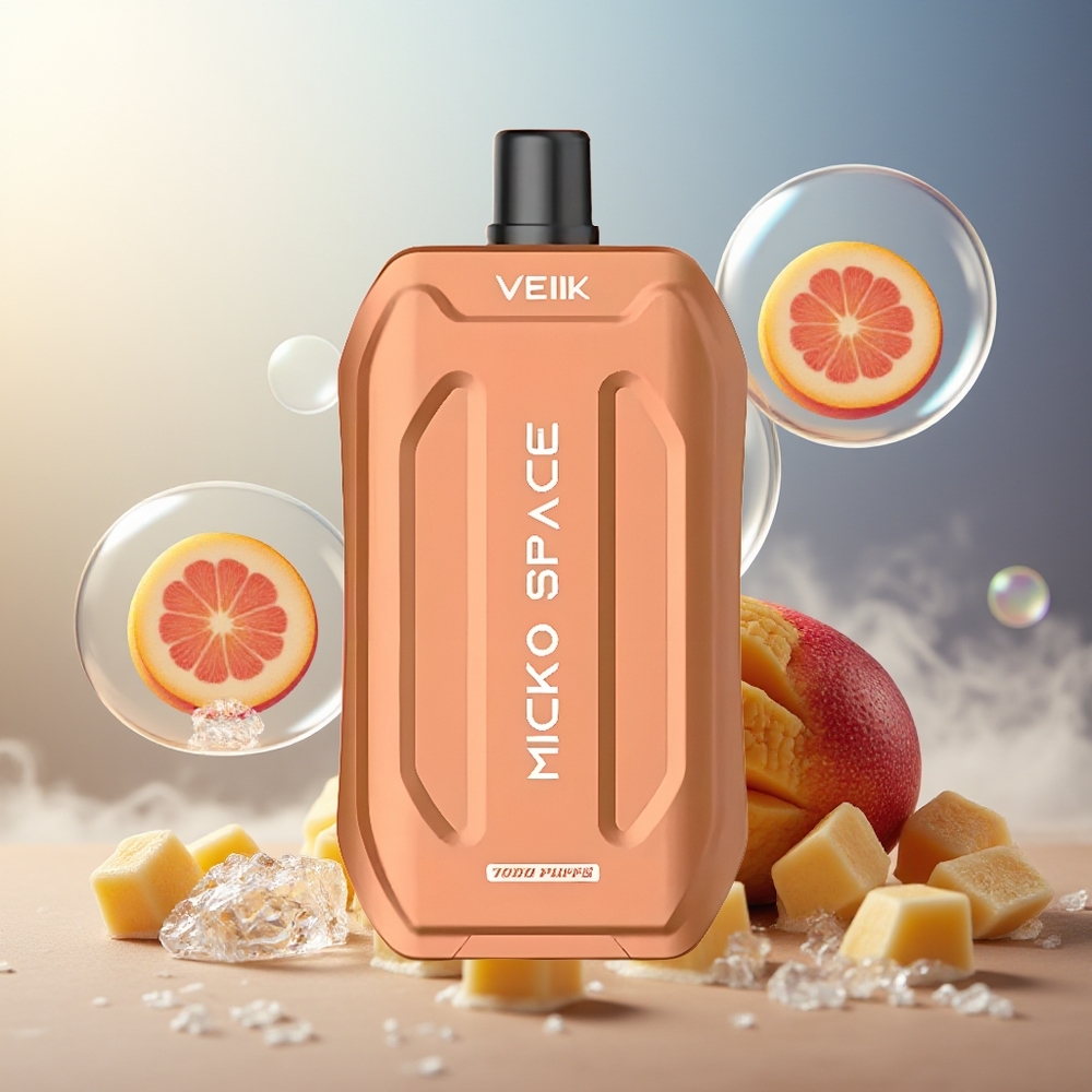 Partihandel Sverige VEIIK MICKO SPACE 7000 Puffs Engångs Vape Mango Is 5% 18ml 500mAh