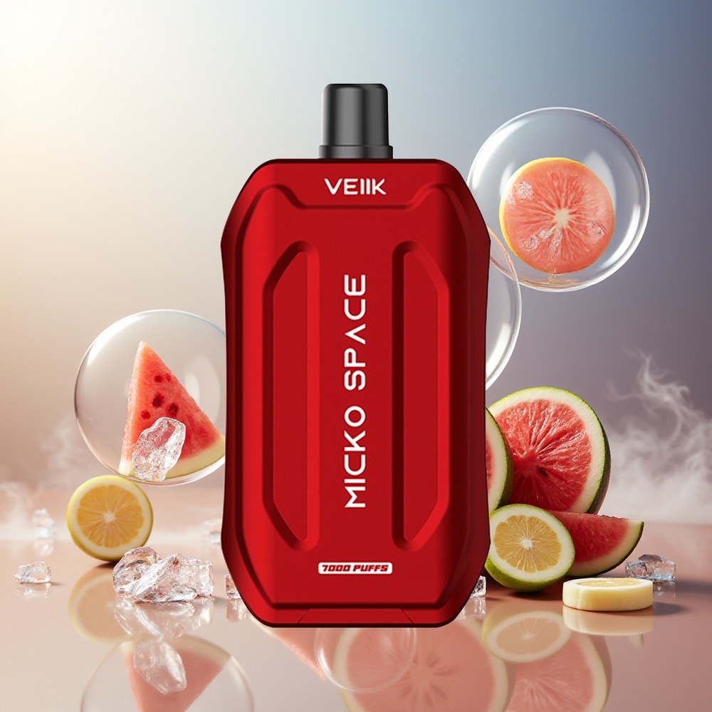 Partihandel Sverige VEIIK MICKO SPACE 7000 Puffs Engångsvattenmelon Is 18ml 1.0ohm 500mAh