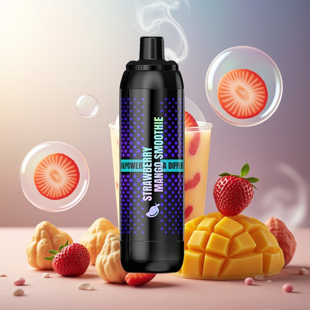 Partihandel Sverige VEIIK NIGHT ELF 25000 PUFFS Jordgubb Mangosmoothie DTL DUAL MESH 1100mAh