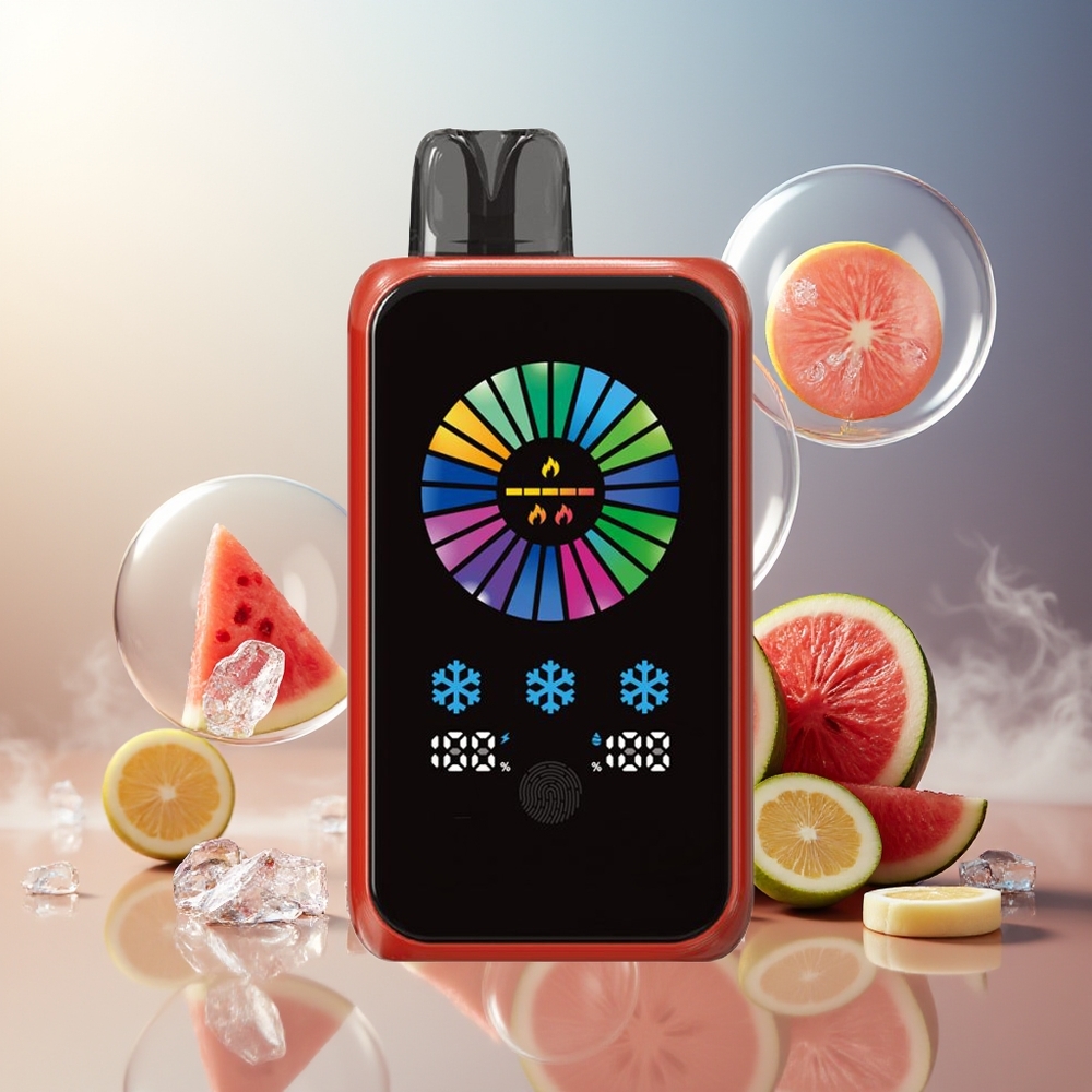 Partihandel Sverige VEIIK SPACE CLOUD 30000 PUFFS Engångs Vape Vattenmelon Is Dual Mesh 900mAh