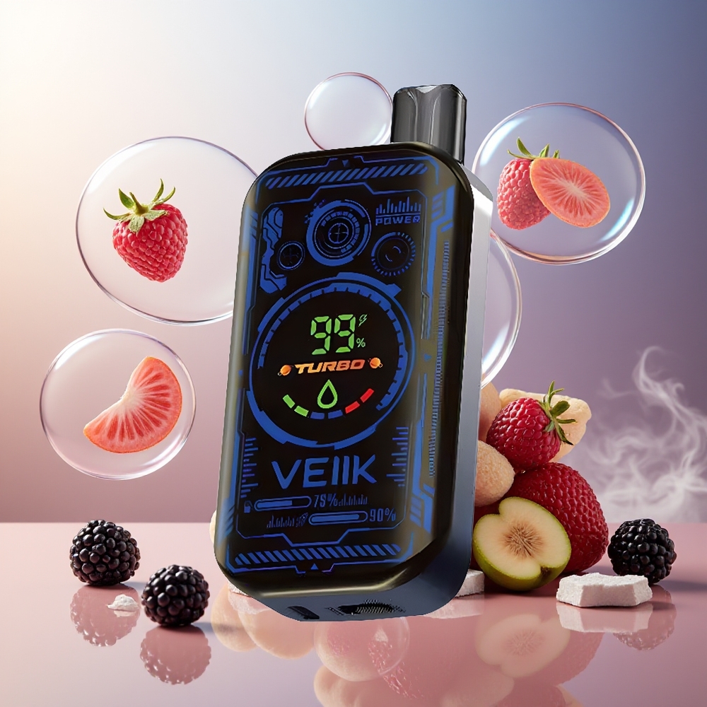 Partihandel Sverige VEIIK SPACE MIST 25000 PUFFS 20ML Dynamisk Ljusshow Björnbär Is