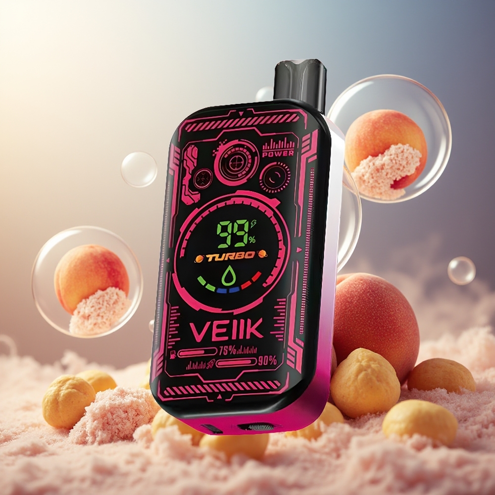 Partihandel Sverige VEIIK SPACE MIST 25000 PUFFS 20ML JUICY PEACH TFT SUPER SCREEN