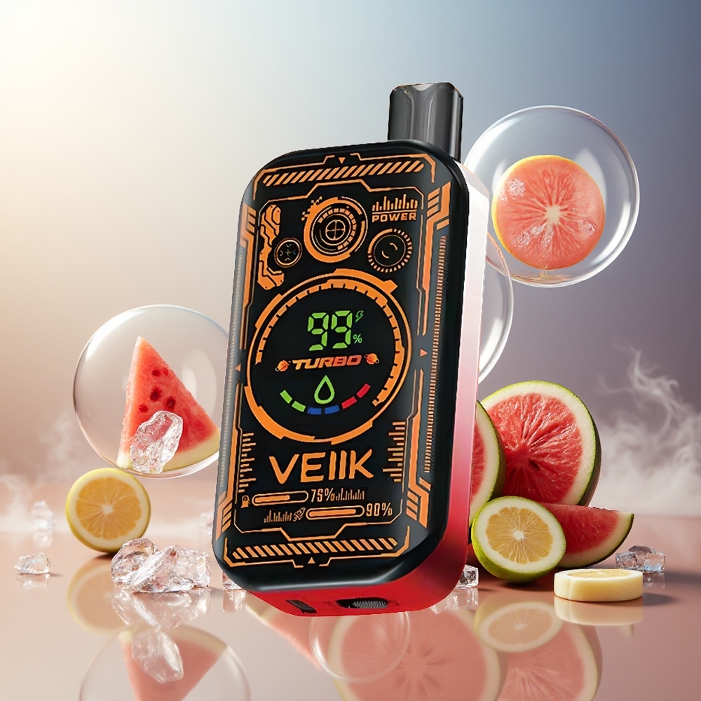 Partihandel Sverige VEIIK SPACE MIST 25000 PUFFS Disposable Vattenmelon Is TFT SUPER SCREEN DUAL MESH